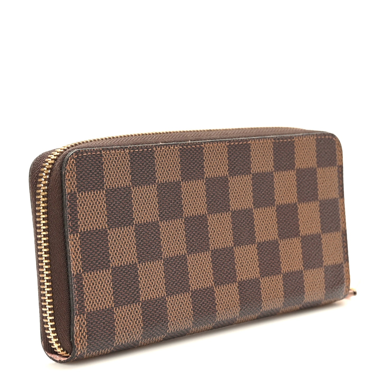 Damier Ebene Clemence Wallet Rose Ballerine