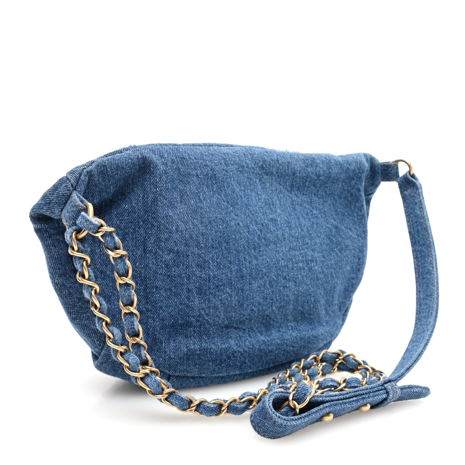 Chanel Denim Sherling Egyptian Waist Bag Blue 3 of 10