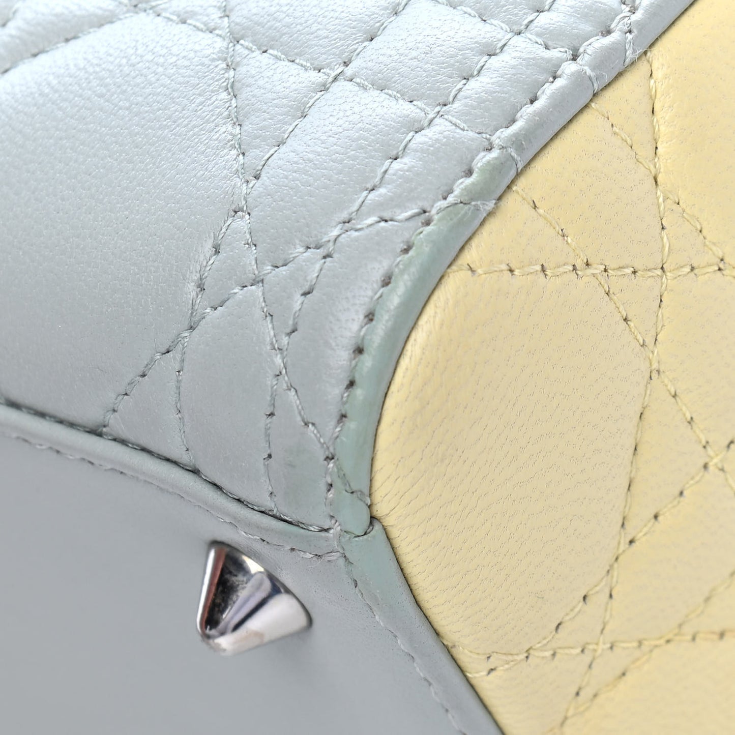 Lambskin Cannage Medium Tri-Color Lady Dior Multicolor