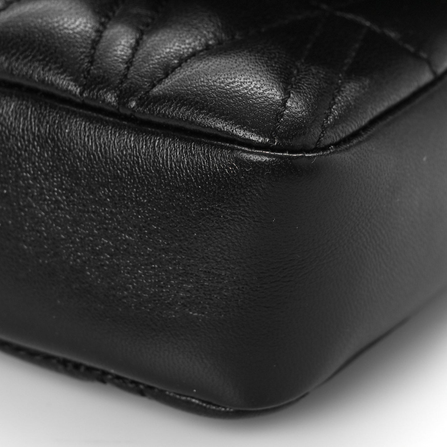 Nappa Quilted Virtus Evening Bag Black