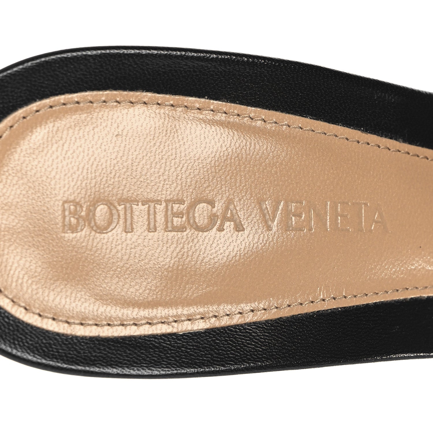 Bottega Veneta Lambskin Stretch Lounge Kid Mule Sandals 38.5 Black 8 of 9