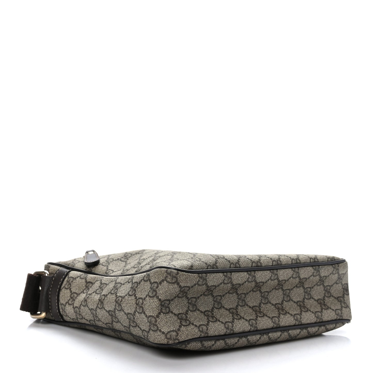GG Plus Monogram Selleria Calfskin Medium Messenger Bag Beige Ebony Cocoa Dark Chocolate