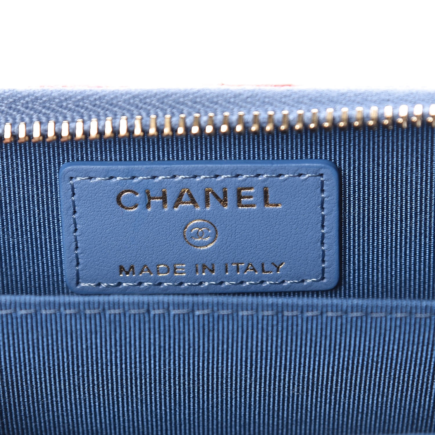 Chanel Patent Calfskin Printed Quilted Zip Coin Purse Multicolor 6 of 8