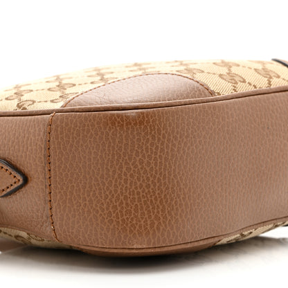 Gucci Monogram Mini Bree Messenger Bag Beige Tabacco 10 of 11