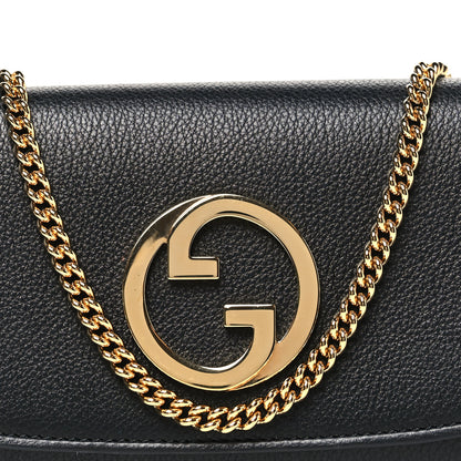 Gucci Roxy Calfskin Blondie Continental Chain Wallet Black 8 of 10