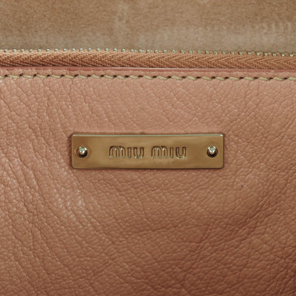 Miu Miu Goatskin Madras Tote Orchidea 6 of 8