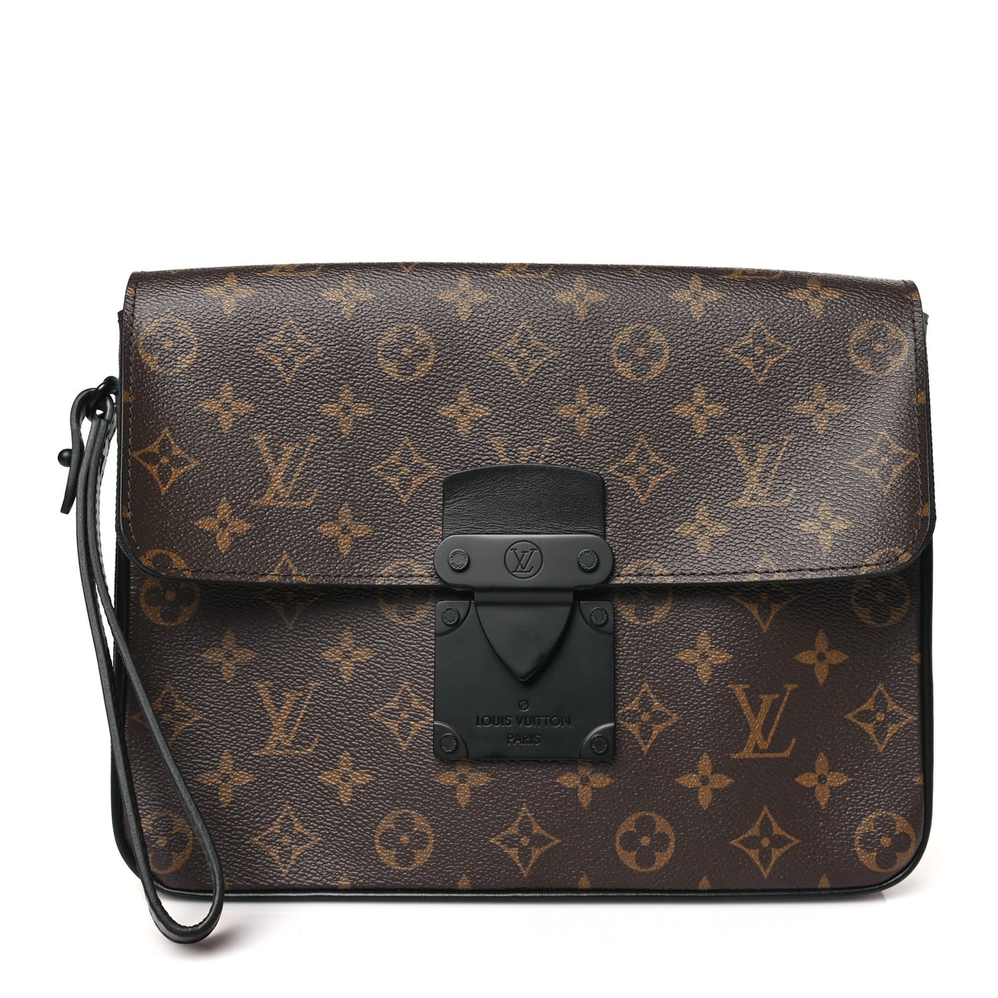 Monogram Macassar S Lock A4 Pouch