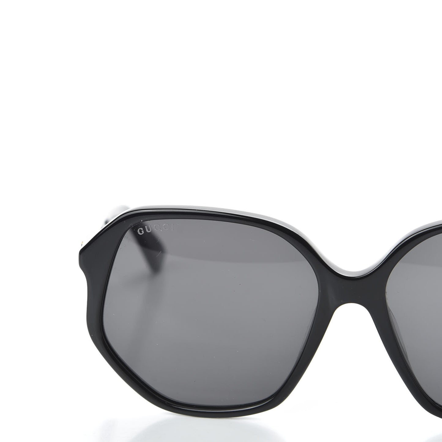 Acetate Round Sunglasses GG0258SA Black