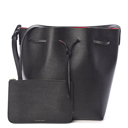 Mansur Gavriel Saffiano Bucket Bag Black Flamma 1 of 13