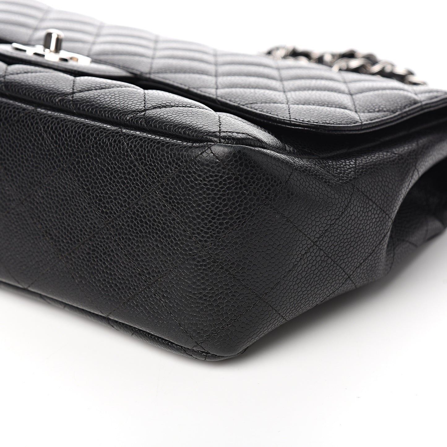 Caviar Quilted Jumbo Single Flap Black