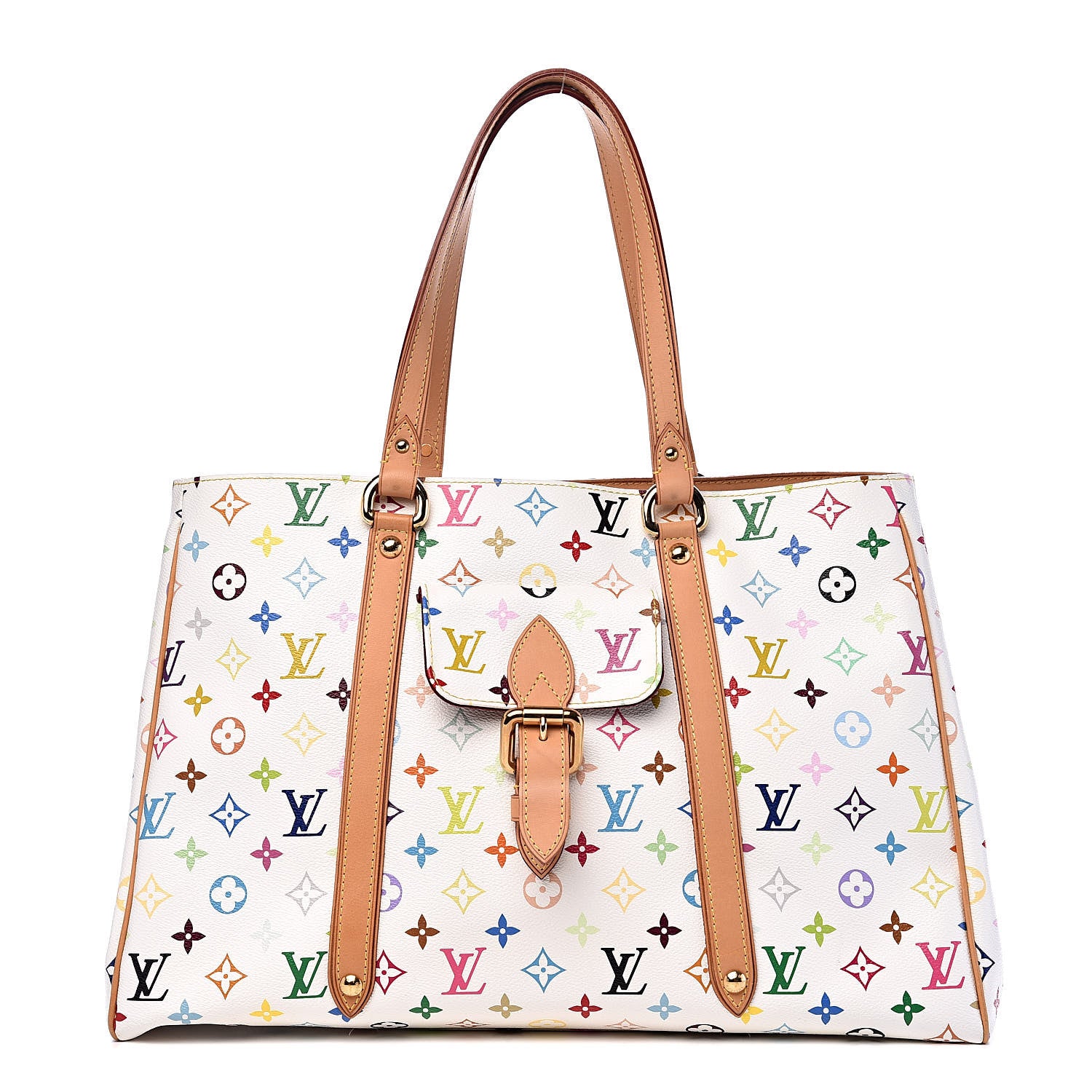 Louis Vuitton Monogram Multicolor Aurelia GM White 3 of 11