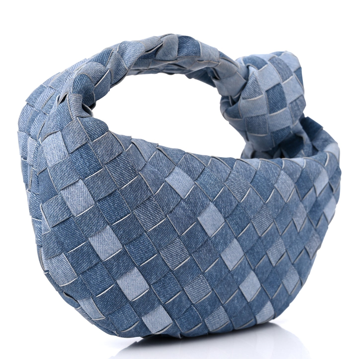 Nappa Denim Effect Intrecciato Mini Jodie Denim