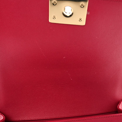 Chanel Caviar Quilted Medium Boy Flap Fuchsia 10 of 10