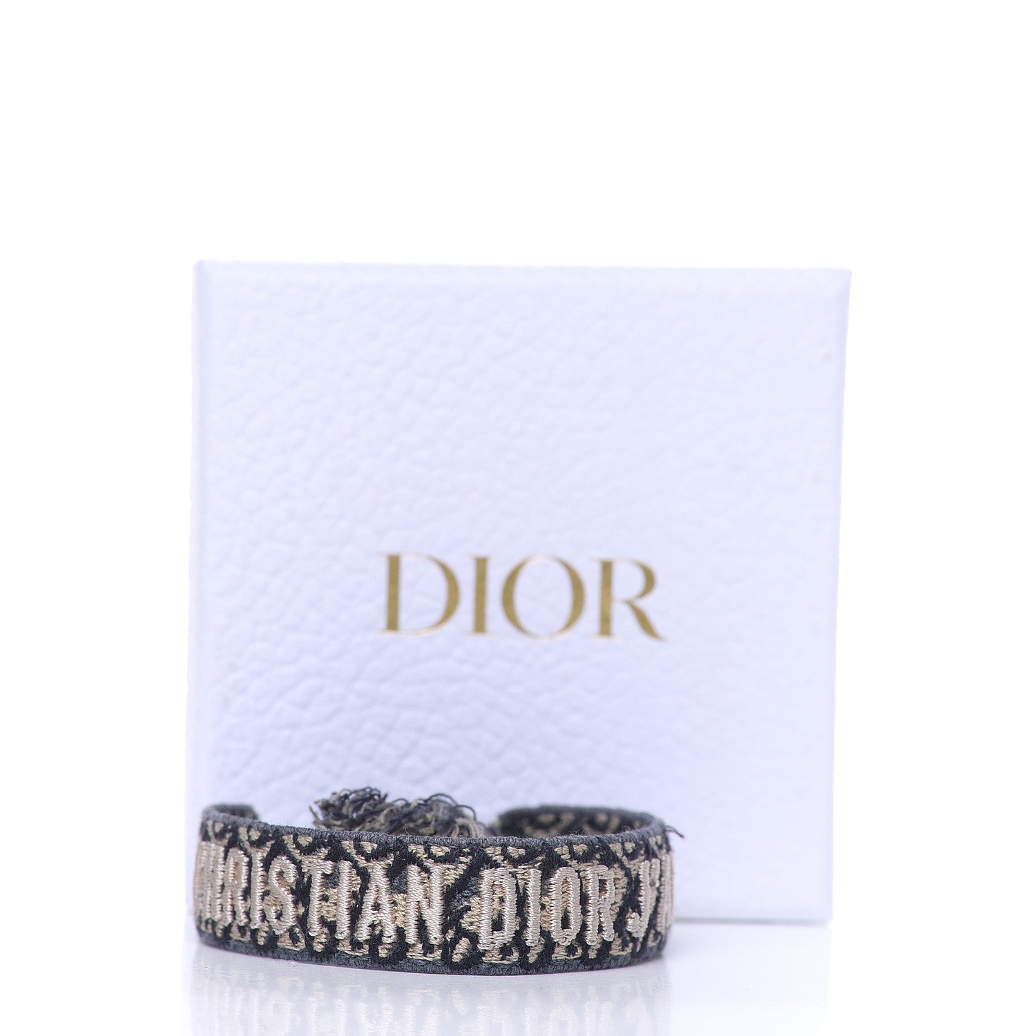 Christian Dior Woven Cotton J'Adior Friendship Bracelet Blue 4 of 4