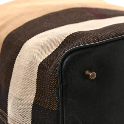 Burberry Canvas Mega Check Medium Ashby Hobo Black 12 of 15