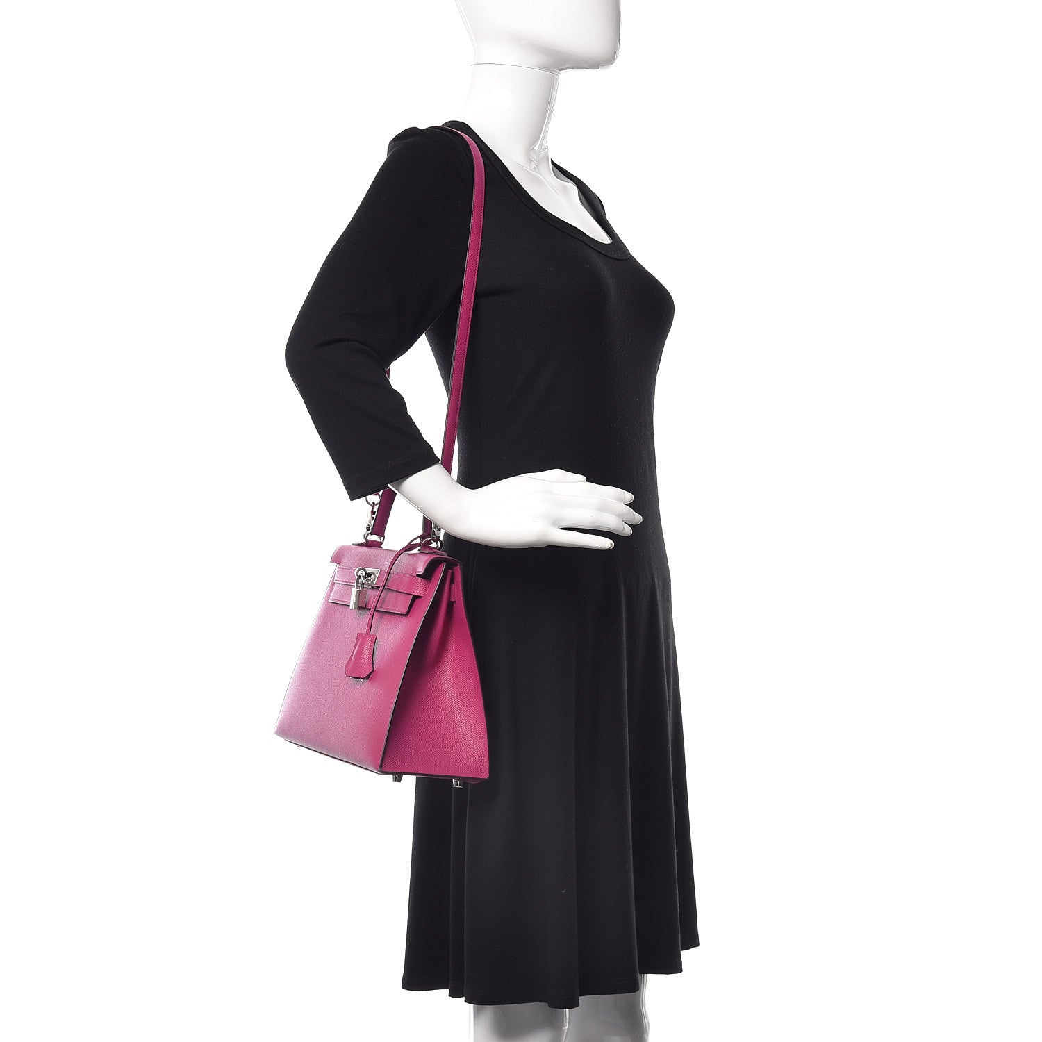 Hermes Epsom Kelly Sellier 28 Rose Pourpre 2 of 36