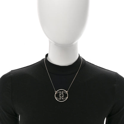 Chanel Lambskin CC Chain Necklace Gold Black 2 of 6