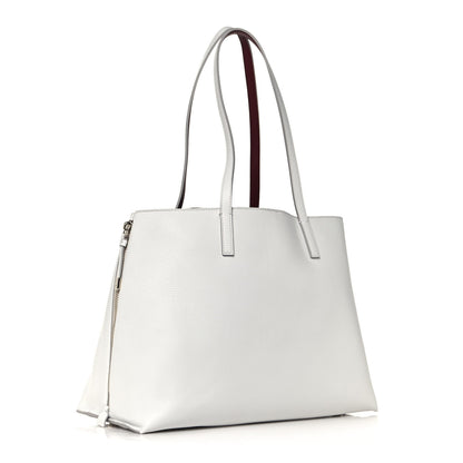 Salvatore Ferragamo Calfskin Large Jet Set Shopper Tote White 4 of 11