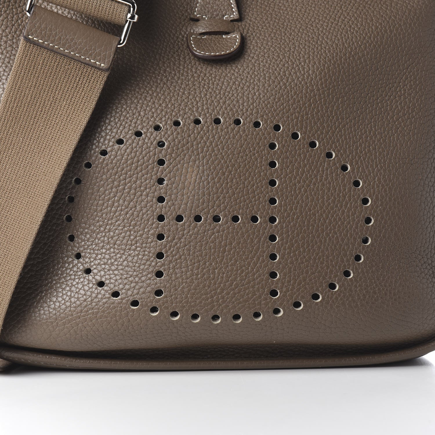 Hermes Taurillon Clemence Evelyne III PM Etoupe 8 of 10