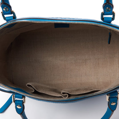 Gucci Soft Microguccissima Dome Satchel Deep Cobalt 7 of 9
