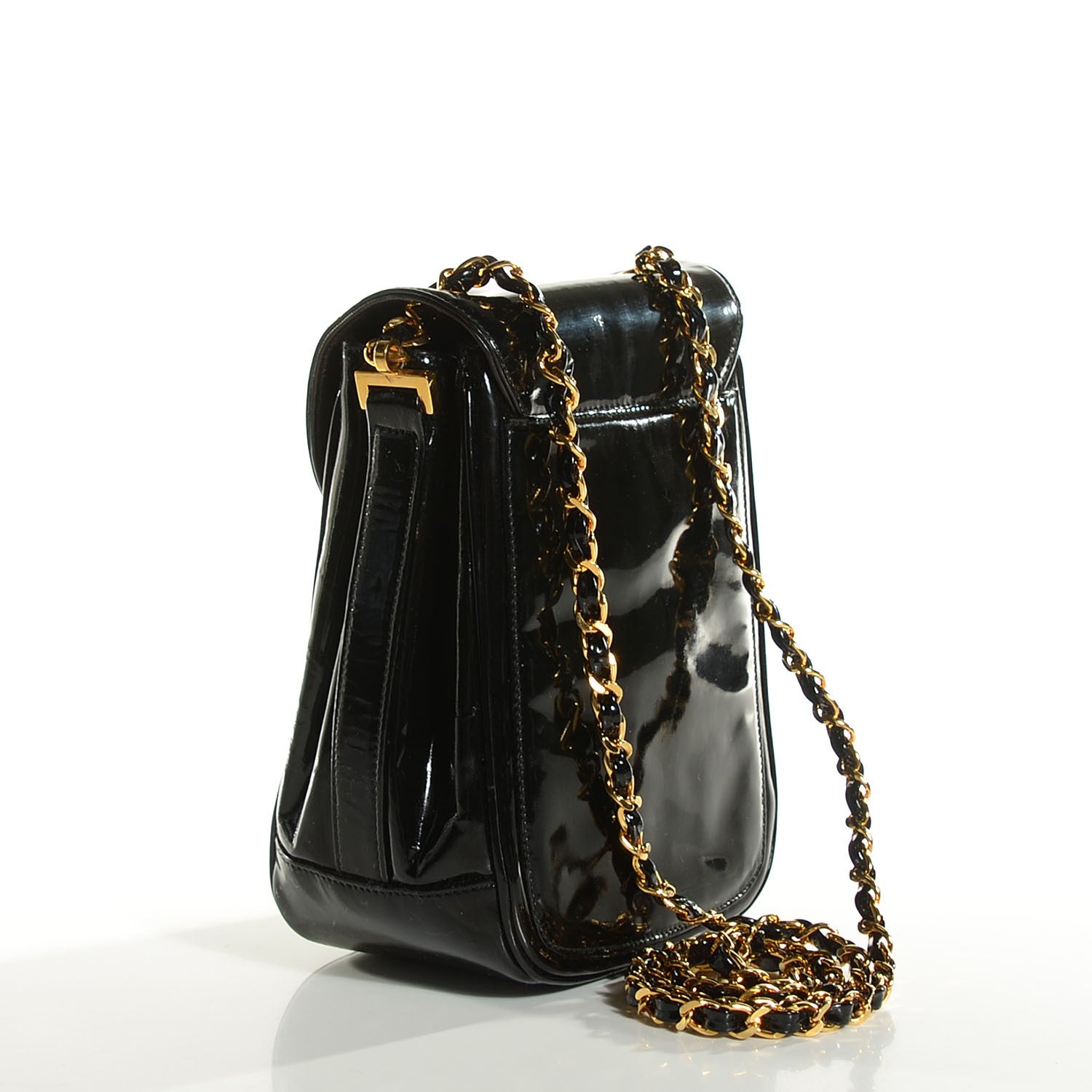 Chanel Patent Mini Flap Black 3 of 8