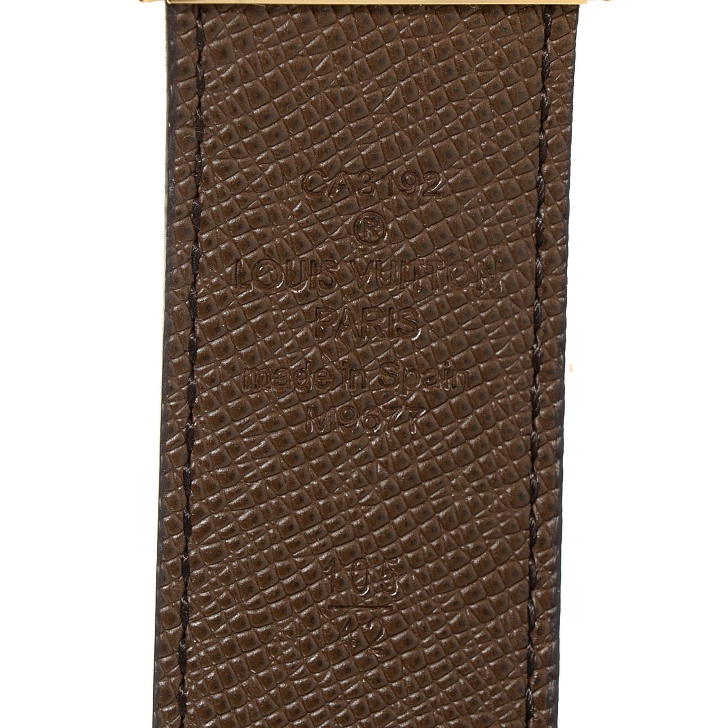 Damier Ebene 35mm Inventeur Reversible Belt 105 42