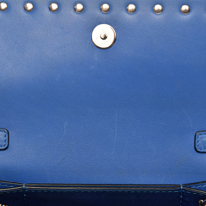 Valentino Garavani Vitello Rockstud Chain Flap Crossbody Bag Light Sapphire 7 of 12