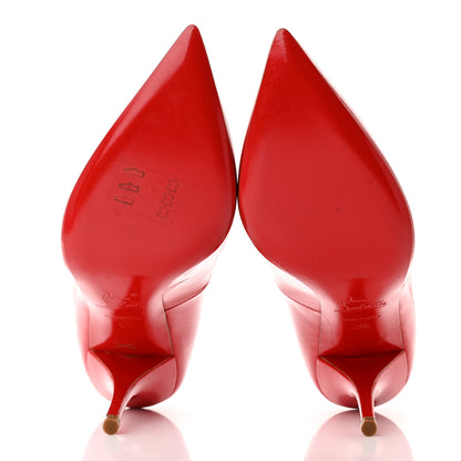 Christian Louboutin Patent Batignolles 100 Pumps 36 Rouge Lipstick 5 of 11