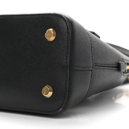 Balenciaga Signature Grained Calfskin Logo S Ville Top Handle Bag Black 10 of 12