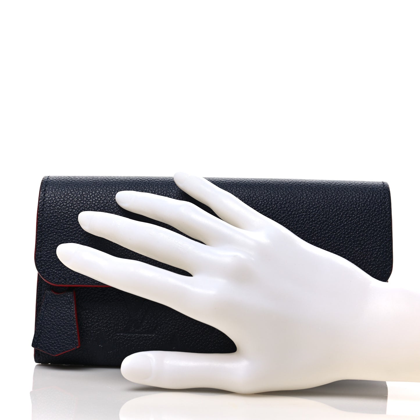 Empreinte Pont-Neuf Wallet Marine Rouge