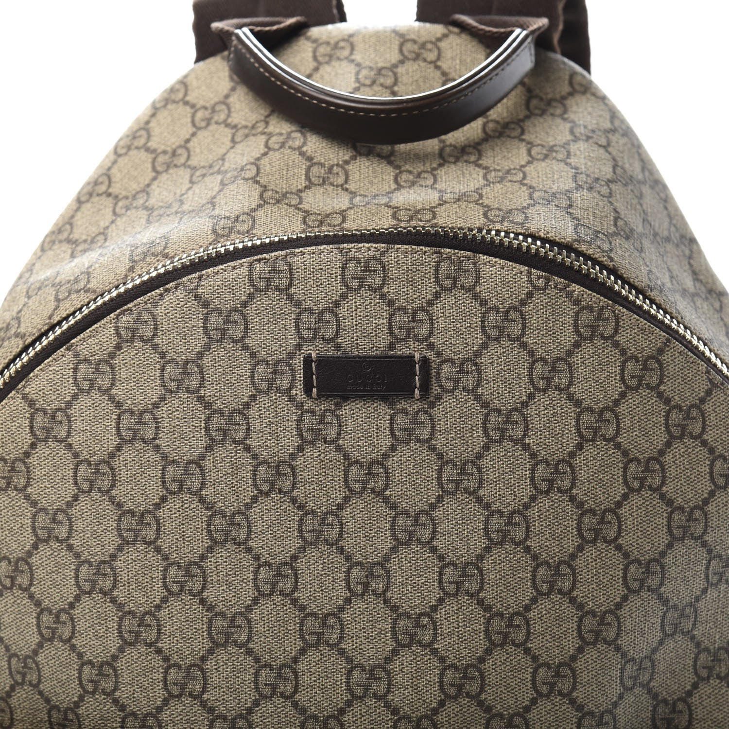 Gucci GG Supreme Monogram Medium Backpack Brown 10 of 10