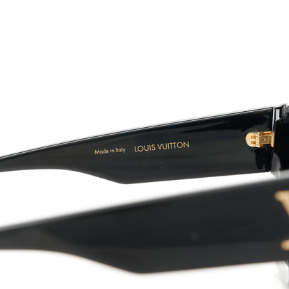 Louis Vuitton Acetate Swarovski Crystal Cyclone Sunglasses Z1578W Black 5 of 9