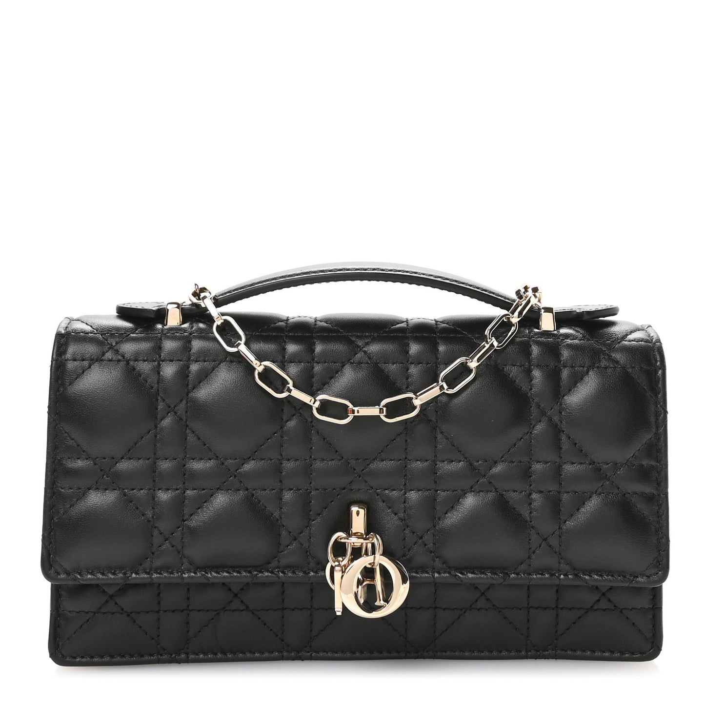 Lambskin Cannage Mini My Dior Bag Black