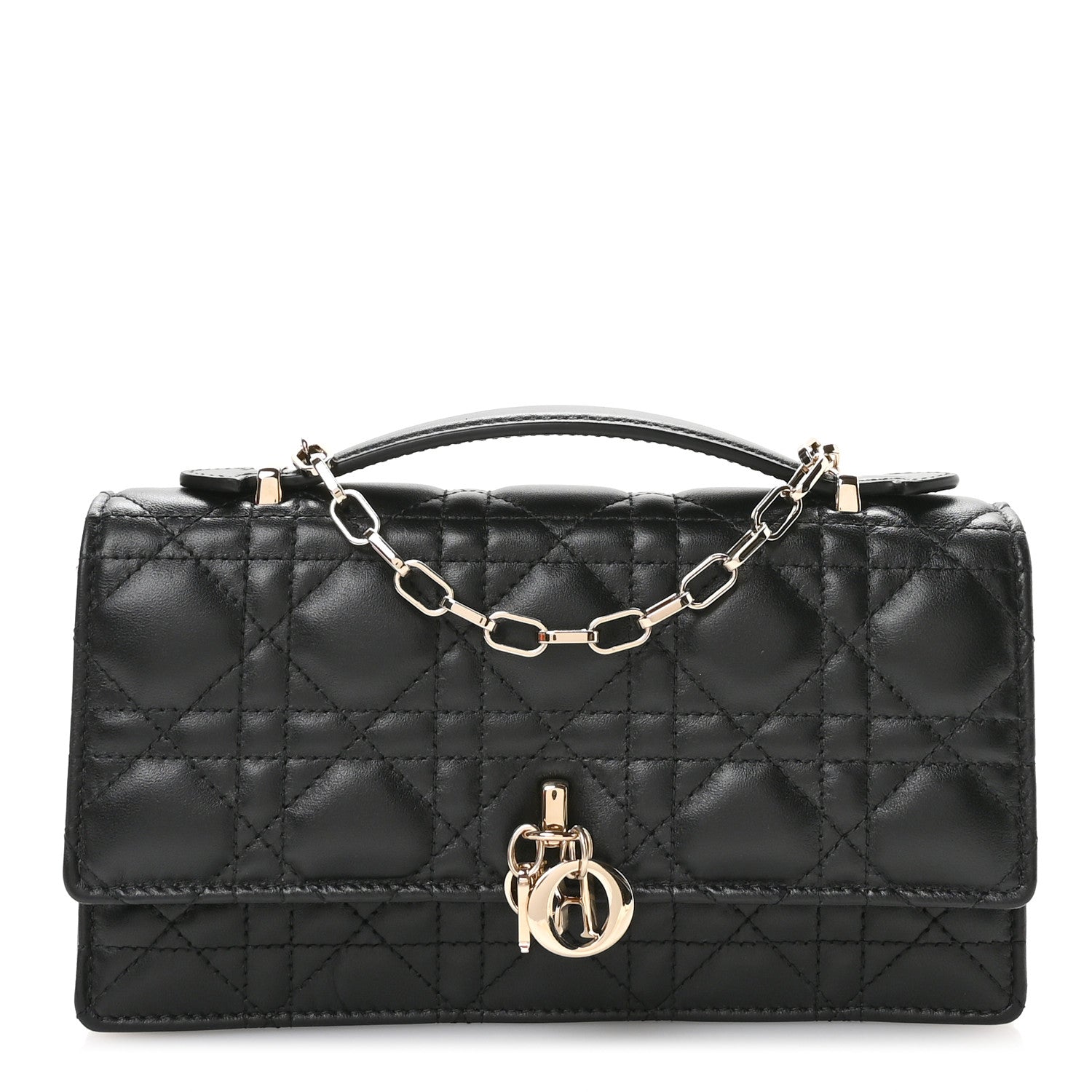 Christian Dior Lambskin Cannage Mini My Dior Bag Black 1 of 11
