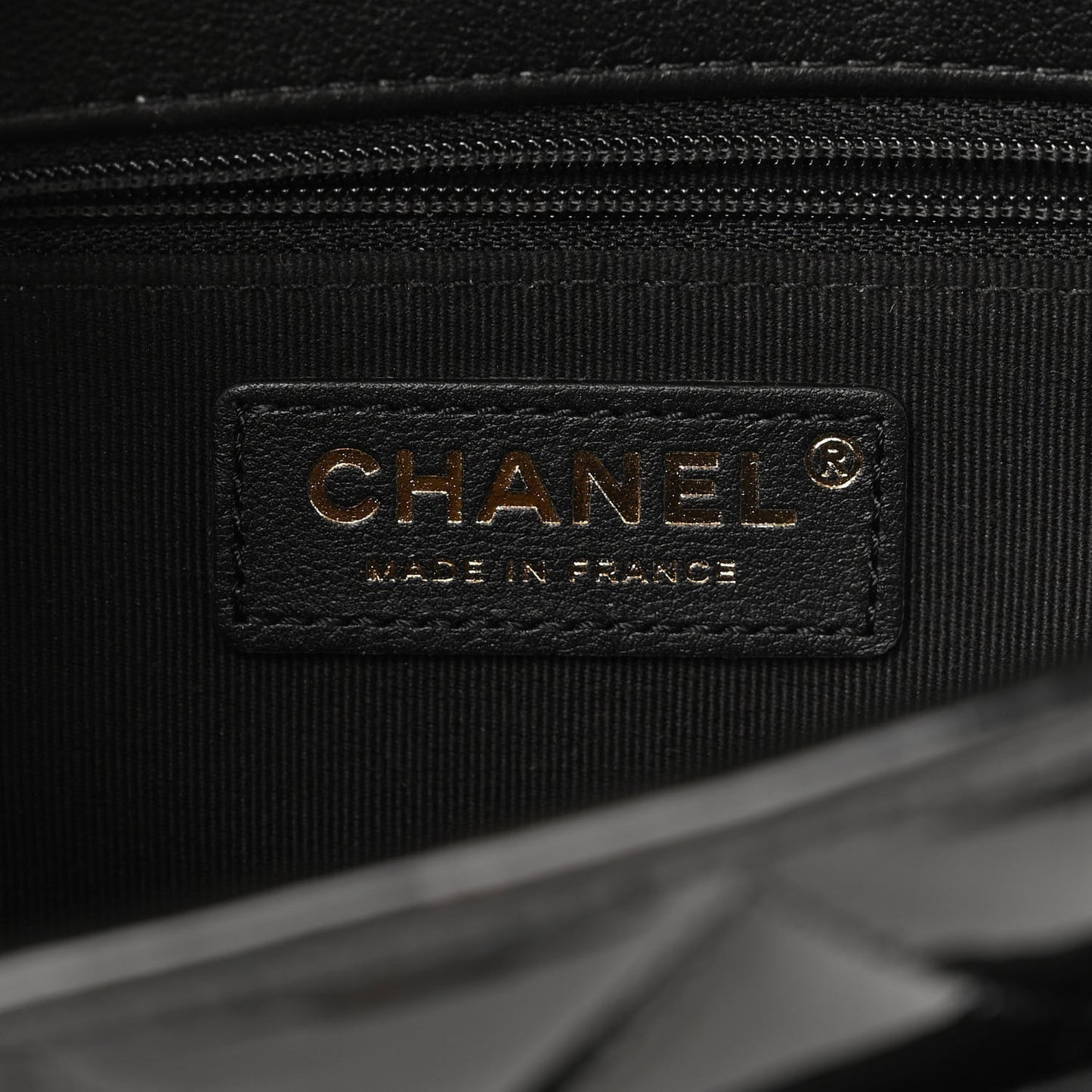 Patent Quilted Small School Memory Top Handle Flap Black