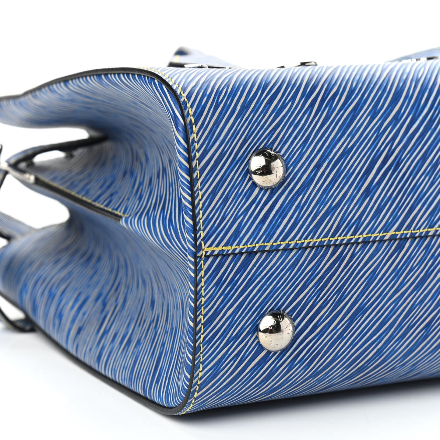 Epi Pins Twist Tote Denim Light