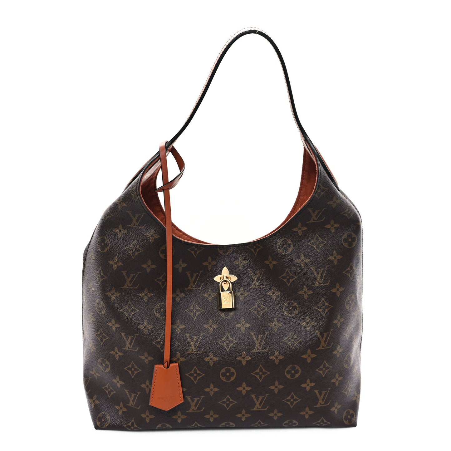 Monogram Flower Hobo Caramel