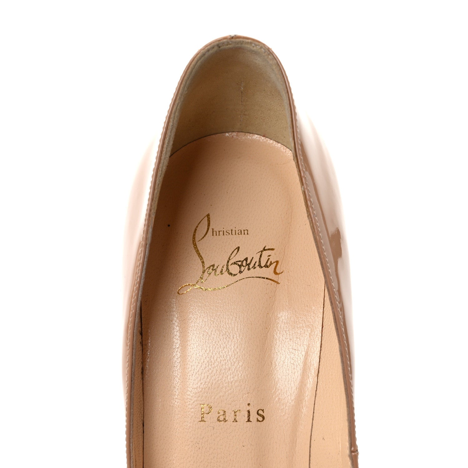 Christian Louboutin Patent Pigalle 120 Pumps 41 Nude 7 of 9