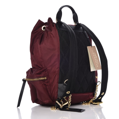 Burberry Nylon Small Rucksack Backpack Burgundy Red 3 of 7