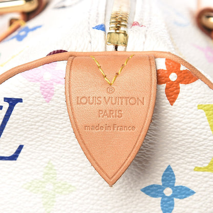 Louis Vuitton Monogram Multicolor Speedy 30 White 6 of 10