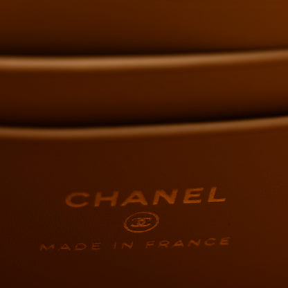 Chanel Lambskin Quilted Pearl Crush Small Vanity Case With Chain Beige 5 of 11