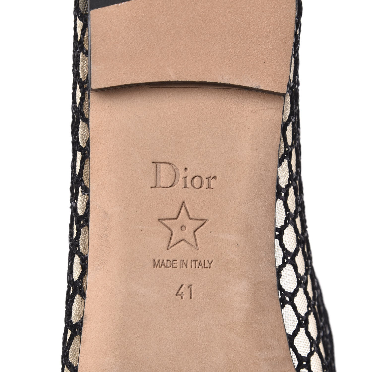Christian Dior Resille Ribbon Miss J'Adior Ballet Flat 41 Black 6 of 8