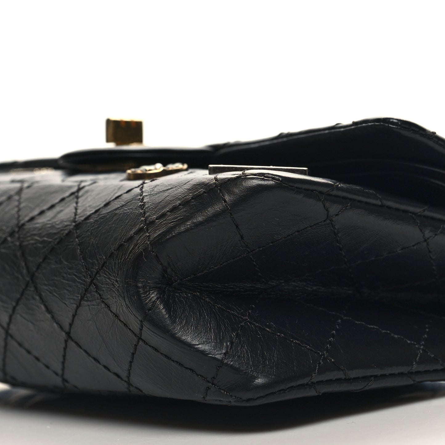 Aged Calfskin Lucky Charms 2.55 Reissue 225 Flap Black