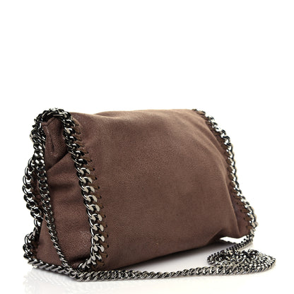 Stella McCartney Shaggy Deer Mini Falabella Fold Over Tote Taupe 2 of 10