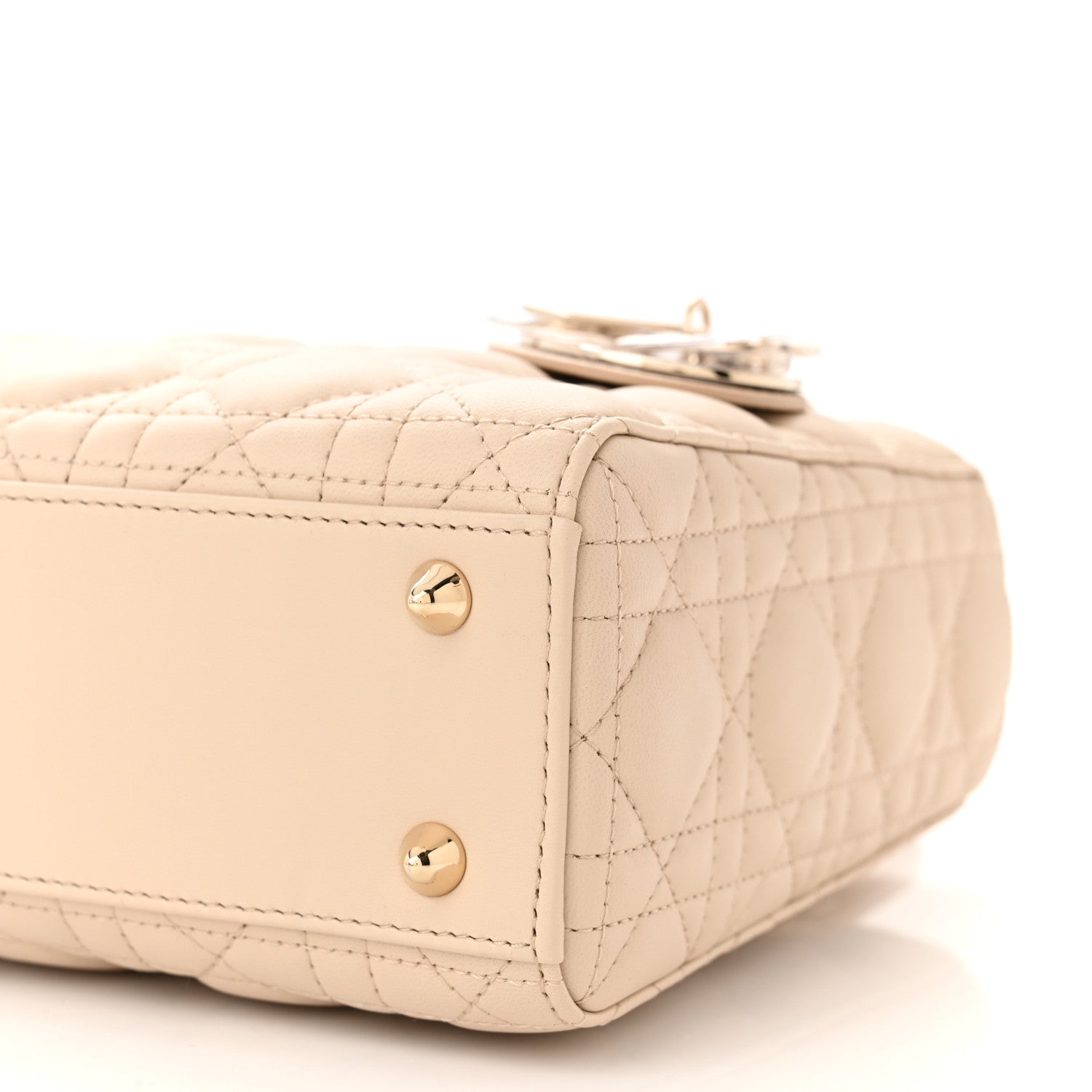 Christian Dior Lambskin Cannage Small My ABC Dior Lady Dior Beige 10 of 11