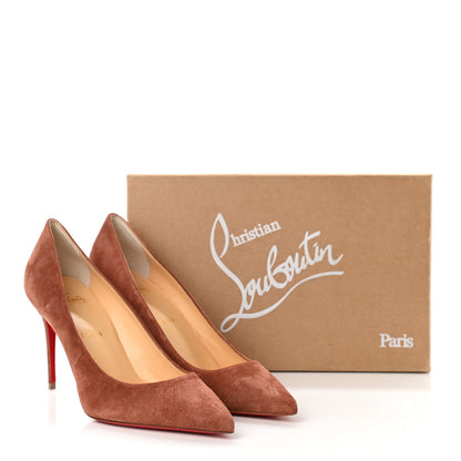 Christian Louboutin Veau Velours Kate 85 Pumps 40 Ecorce 9 of 9