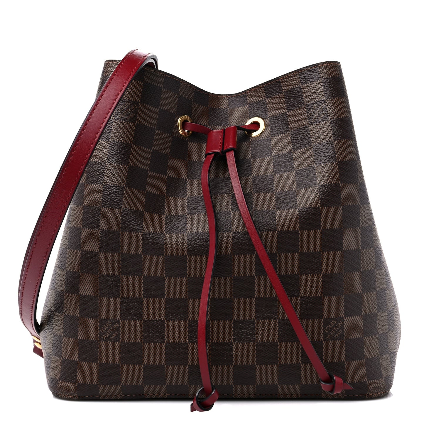 Damier Ebene Neonoe MM Cherry Berry