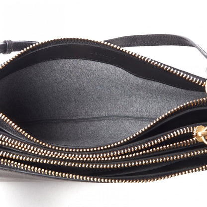 Celine Lambskin Small Trio Crossbody Bag Black 7 of 11