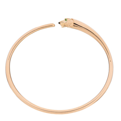 Cartier 18K Pink Gold Tsavorite Black Onyx Panthere De Cartier Bracelet 3 of 8