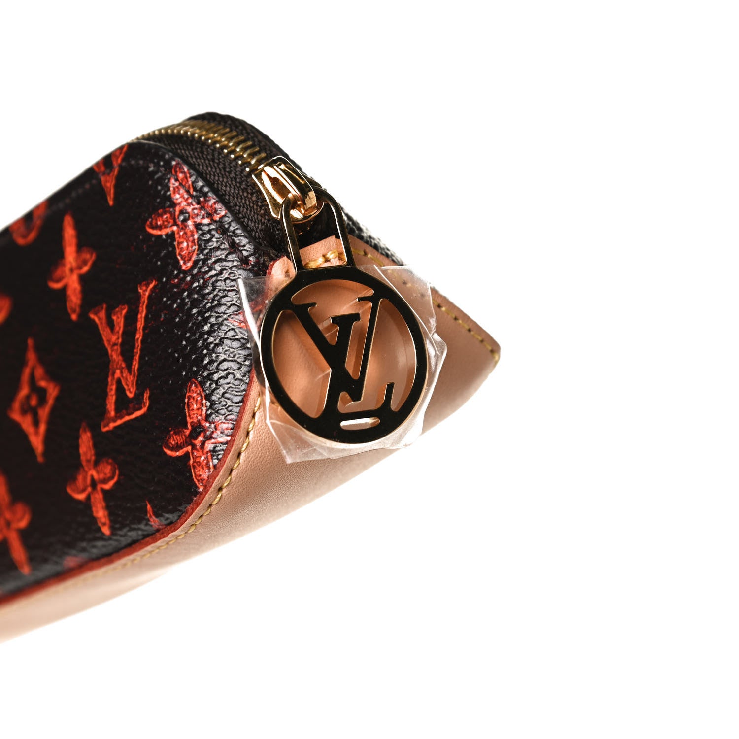 Louis Vuitton Catogram Elizabeth Pouch Orange Marron 7 of 9